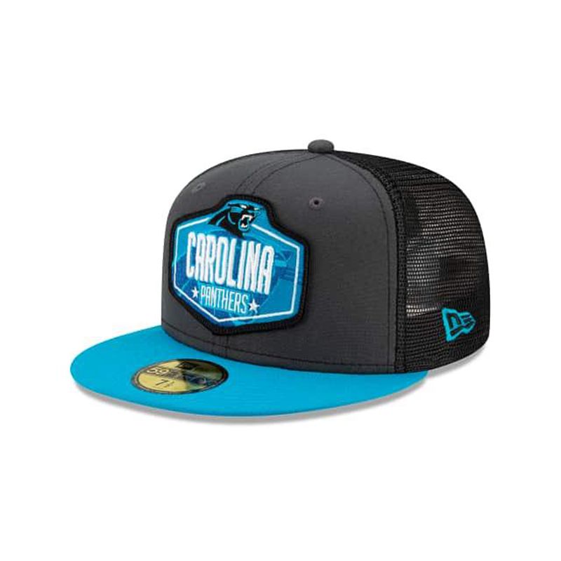 NFL Carolina Panthers Draft 59Fifty Fitted (SYE8551) - Grey New Era Caps